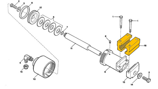 Diamec 232 Rod Tong Spare Parts Exploded View